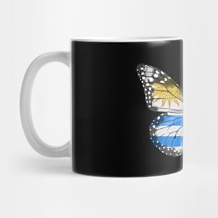 Uraguyan Flag  Butterfly - Gift for Uraguyan From Uruguay Mug